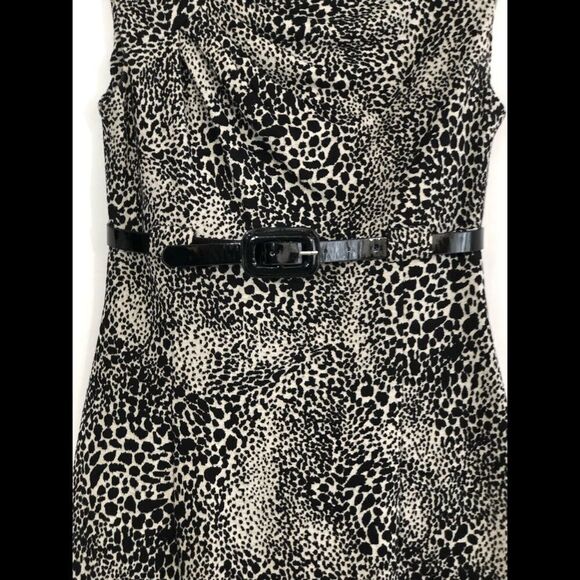 Calvin Klein animal print dress, size 4 - Picture 3 of 8